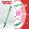 Unique Bargains 2BA Thread Aluminum Dart Shafts with Rubber Rings for Steel Tip 4 Pcs - 3 of 4