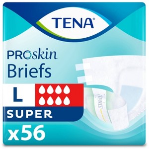 Tena Super Large Incontinence Briefs - 56ct/4pk - 1 of 4