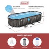 Coleman Power Durable Steel Frame Swim Vista Series II 20' x 10' x 48" Above Ground Outdoor Swimming Pool Set with 1000 GPH Filter Pump and Ladder - 3 of 4