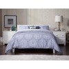 King Orlando Platform Bed White - AFI: Solid Wood, Adjustable Headboard, USB Port, No Box Spring Required - 3 of 4