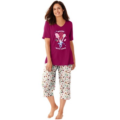 Dreams & Co. 2-Piece Capri PJ Set