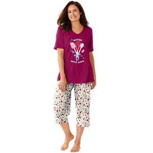 Dreams & Co. 2-Piece Capri PJ Set - 1 of 4