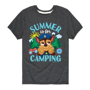 Boys' - Paw Patrol - Summer Is For Camping Short Sleeve Graphic T-Shirt - 1 of 4