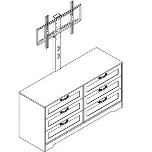 Coucheta TV Stand with Mount and Storage - 1 of 1