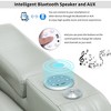Power Recliner with Cooling Cup Holder, Bluetooth Speaker, LED Lights, USB Ports, Tray Table & Hidden Arm Storage, Home Theater Individual Seat - 3 of 4