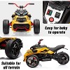 12V Kids Ride On Truck Car, 3-Wheel Electric Vehicle w/2×55W Motors, Remote, 7MPH, Music, LED Lights, EVA Tires - 2 of 4