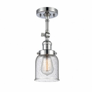 Bell - 1 Light Semi-Flush Mount In Industrial Style-13.5 Inches Tall and 5 Inches Wide - 1 of 3