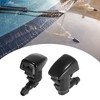 Unique Bargains Front Windshield Washer Nozzles Fit for Lincoln MKX with Hose Connector - Black Pack of 5 - 3 of 4