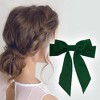 Unique Bargains Elegant Velour Bow Headpiece Hair Clips 1 Pc - 2 of 4