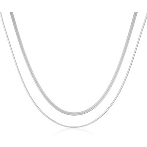 Layered Necklace Set for Women, Non-Tarnish 14K Gold Plated Multi-Chain Choker - 1 of 4