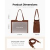 15 Inch Laptop Bag for Women - Waterproof Work Bag for Women & Vintage Laptop Tote Bag - 2 of 4