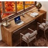 Gulches 78.7" Two Person Wood Long Computer Desk, Home Office Double Workstation? - 2 of 4