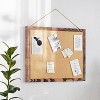 Flash Furniture Juno Rustic Wall Mount Linen Board with Wood Push Pins, for Home, School or Business - 2 of 4