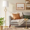 Metal Ring Floor Lamp Brass (includes Led Light Bulb) - Threshold ...