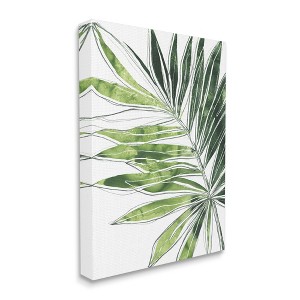 Stupell Industries Tropical Green Plant Expressive Palm Linework - 1 of 4