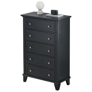 COZONY 48" Tall 5 Drawer Dresser for Bedroom, Wooden Chest of Drawers with Deep Storage, Modern Organizer w/Metal Handles for Living Room, Hallway - 1 of 4
