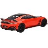 Aston Martin V12 Vantage RHD (Right Hand Drive) Scorpus Red with Black Top and Carbon Hood 1/18 Model Car by Top Speed - 4 of 4