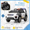 Infans Kids Ride on Police Car 12V 7A Battery Powered Cop Car w/ Remote Control - 2 of 4