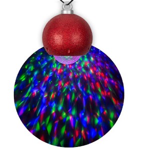 Gemmy LightShow Kaleidoscope Hanging Projection Ornament Multi-function Red - 1 of 4