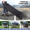 10 x 10 Pop Up Canopy, All Season Instant Canopy with 2 Sidewalls and Vented Roof, Wheeled Carry Bag and Sandbag for Camping, Picnic, Party - 3 of 4