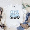 Simply Sage Market Women's Graphic Sweatshirt Let It Snow Checkered - 3 of 3