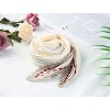 Allegra K Women Ribbon Solid Color Pleated Rhombus Rhombic Scarf Scarves Head Bandana 96x43cm/37.80x16.93 inches(L*W) 1 Pc - 2 of 4