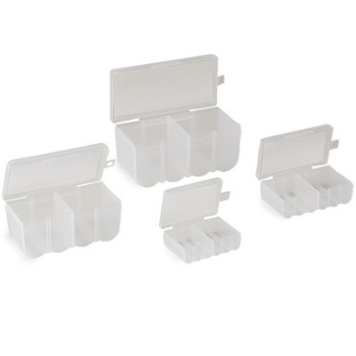 The Lakeside Collection Battery Storage Boxes - Home Organization for Electronics - Set of 4