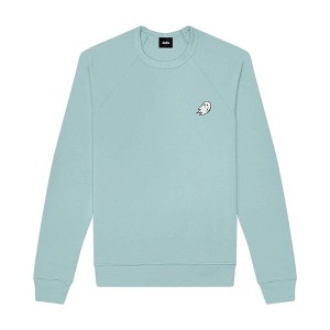 Dalix Ghost Embroidered Crewneck Long Sleeve Sweatshirt Fleece Men - 1 of 4