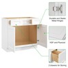 LOVMOR 21-in. D x 34.5-in. H in Plywood Vanity Sink Base Kitchen Cabinet with Drawers without Top for Kitchen, Bathroom, Living Room - 3 of 4