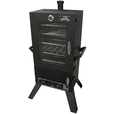 Smoke Hollow 44241GW 44 Inch 2-Door Welded Steel LP Gas Smoker with 12,000 BTU Stainless Steel Dual Burners and 7 Cooking Grids, Black