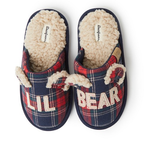 Dearfoams Kid s Casey Lil Bear Scuff Slipper Target