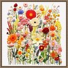Amanti Art 22"x22" Wild Flower Patch III by Roozbeh Framed Canvas Wall Art Print - 4 of 4