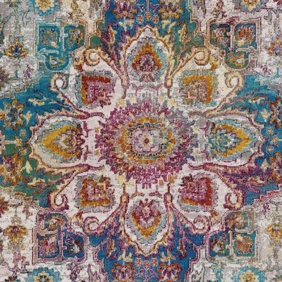 blue, light blue, purple, mustard, off white, light gray, green, pink