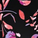 black multi florals