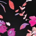 black multi florals