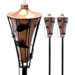 Matney refillable outdoor metal patio and backyard torches - 1 of 4
