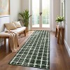 Modern Plaid Rug, Washable Soft Low-Pile Non-Slip Stain-Resistant Area Carpet for Bedroom, Living Room, Dining Room, Nursery - 2 of 4