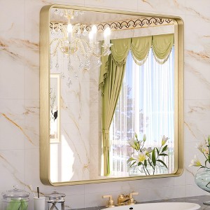 Keonjinn Framed Wall Mirror, Modern Rectangular Bathroom Vanity Mirror, Wall Mounted - 1 of 4