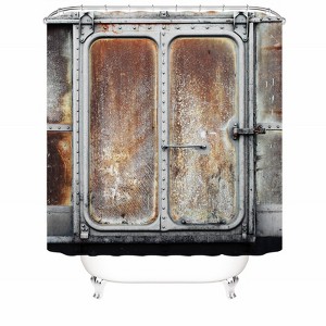 Dilapidated Iron Gate Shower Curtains for Bathroom Waterproof Fabric Bath Curtain Durable Soft Stylish Bathroom Decor 72x72 Inch - 1 of 1