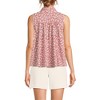 Lands' End Women's Cotton Voile Sleeveless Mock Neck Blouse - 2 of 3