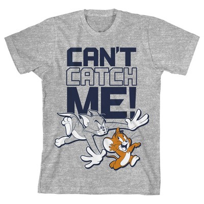 Tom & Jerry You Can't Catch Me! Youth Athletic Heather Graphic Tee