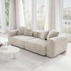 WJShome Sectional Couches for Living Room,102inch Cloud Couch Modular Sectional Sofa,Corduroy Couch Love Seat,Cushion Covers Removable& Washable - 2 of 4