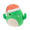 Squishmallows 12" Maritza Cactus with Santa hat Medium Plush - 3 of 4