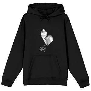 Whitney Houston The Voice Adult Black Graphic Hoodie - 1 of 3