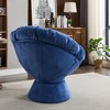 CAVINAS Oversized Swivel Accent Chair, 360-degree Swivel Barrel Chair, Upholstered Swivel Chair, Papasan Chair for Living Room Bedroom - 3 of 4