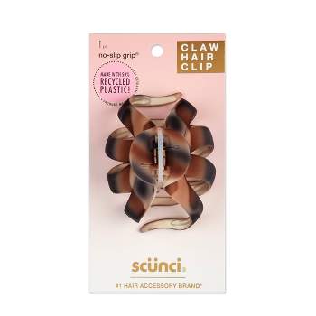 Scunci Extra Large No Slip Grip Hidden Hinge Jaw Clips - 1ct : Target
