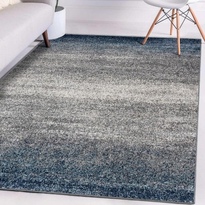 Luxe Weavers Lagos Modern Ombre Blue 8x10 Area Rug