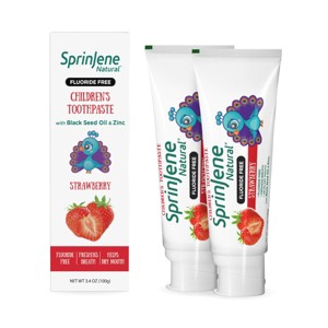 SprinJene Natural Kids' Toothpaste - Strawberry - 3.5oz - 1 of 4