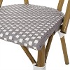 PAGED Outdoor Dining Chairs Modern Patio Chairs with Aluminum Frame and Wicker Wrappings for Backyard, Garden, Poolside - 4 of 4