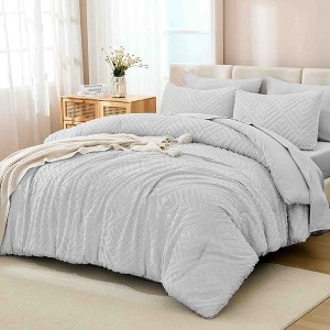 BAGOKIE 7 Pieces Tufted Bed in a Bag Comforter Set for All Season - 1 of 4